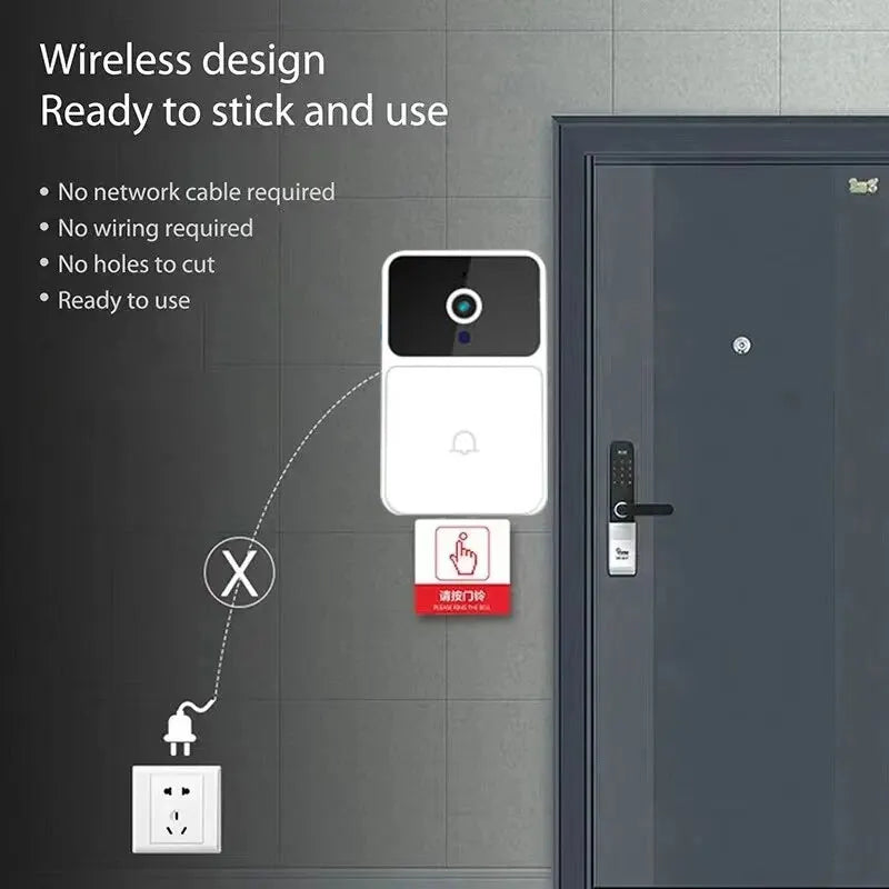 פעמון חכם לבית עם מצלמה איכותית הכוללת ראיית לילה